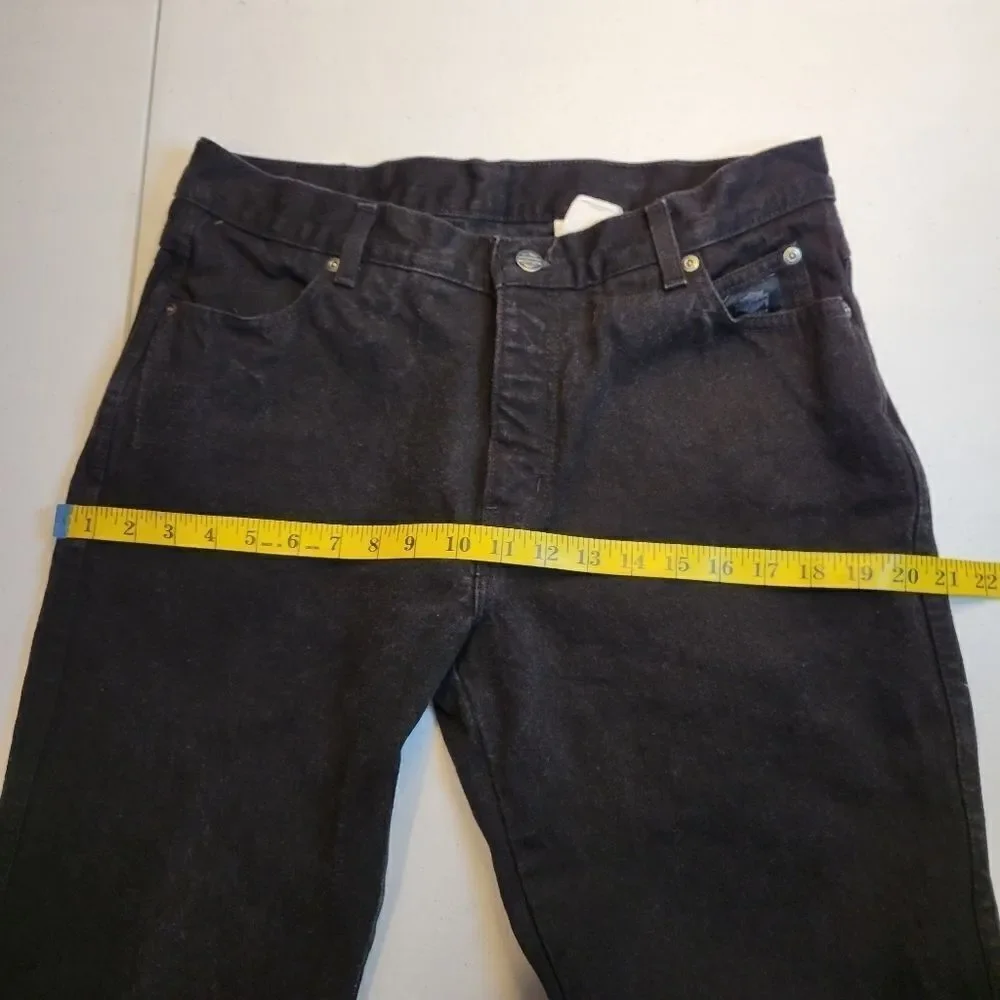 Harley Davidson Vintage Women's 12R Black Bootcut Jeans Cotton Bikercore